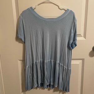 Light blue babydoll top